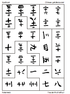 Chinese getallenpuzzel